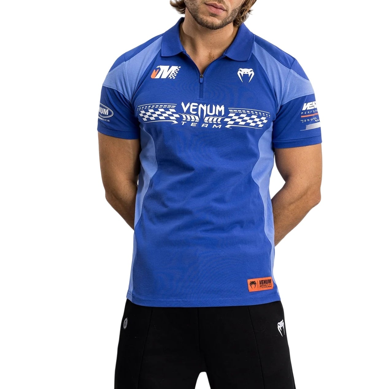 Tricou bumbac barbati Venum Motorsport-Albastru-S
