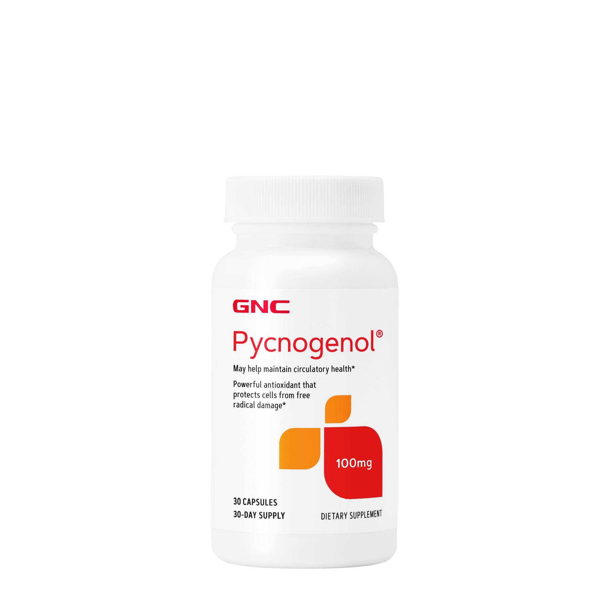 Picnogenol GNC Pycnogenol 100 Mg, Extract Patentat Din Scoarta De Pin Maritim Frantuzesc 100 Mg, 30 Cps