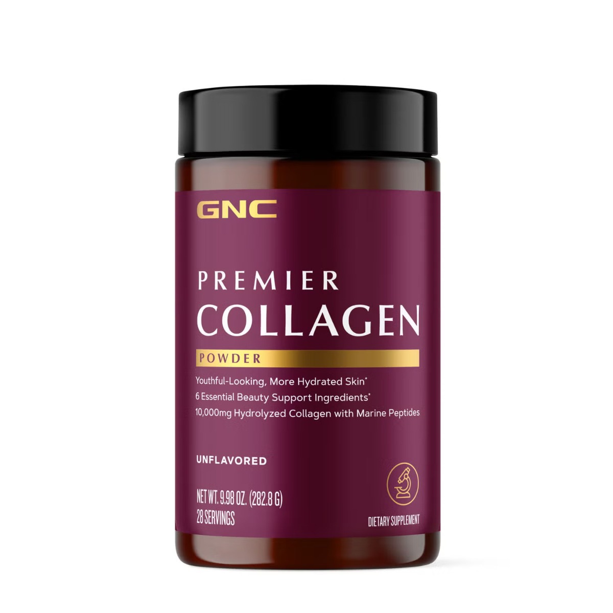 Formula Premium de Peptide de Colagen Hidrolizat fara Aroma Gnc Premier Collagen Powder 282.8 G