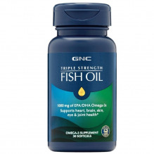 Ulei de peste GNC 1000 mg Omega-3 EPA si DHA, 30 cps