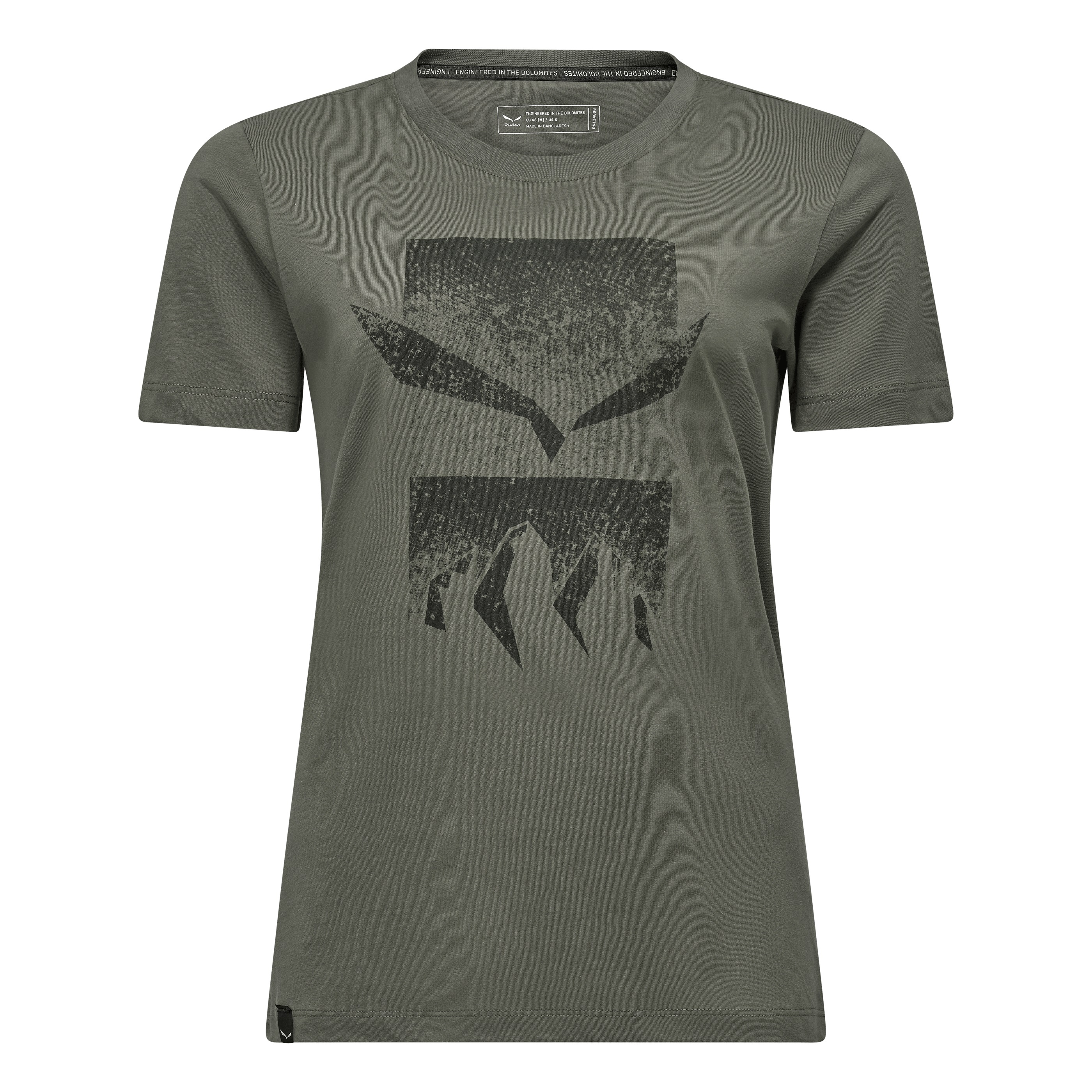 Tricou tehnic dama Salewa Eagle 3 Cime-Verde Inchis-40/34