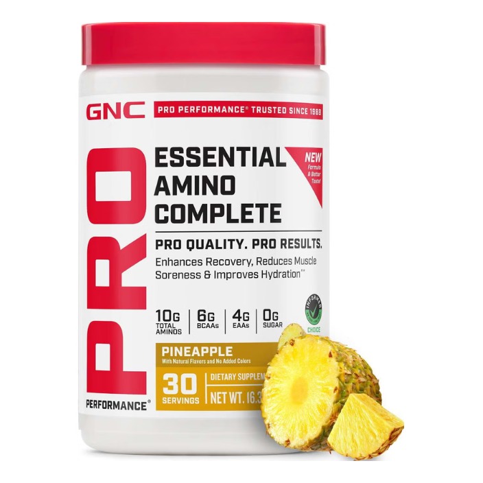 Aminoacizi cu aroma de ananas GNC Pro Performance Essential Amino Complete, 462 Gr