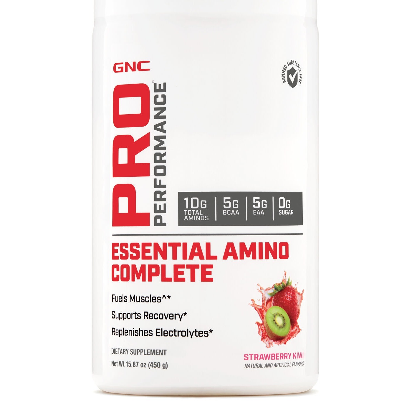 Aminoacizi cu aroma de capsuni si kiwi GNC Pro Performance Essential Amino Complete, 462 Gr