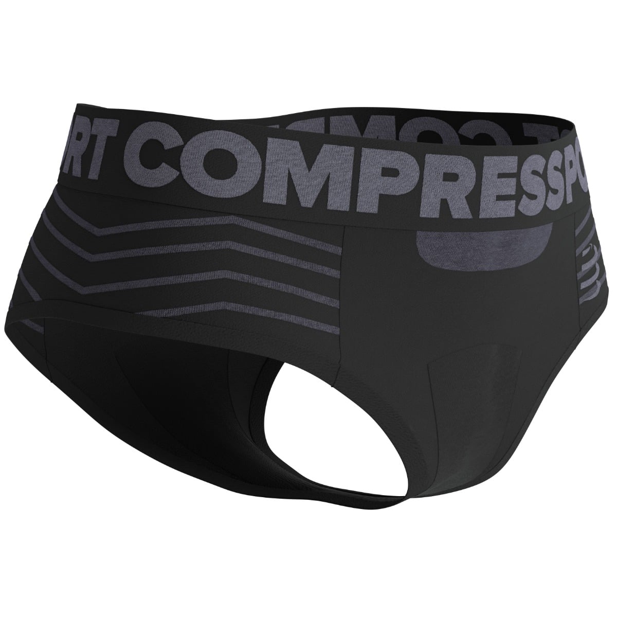 Boxeri dama Compressport Seamless-Negru/Gri-S