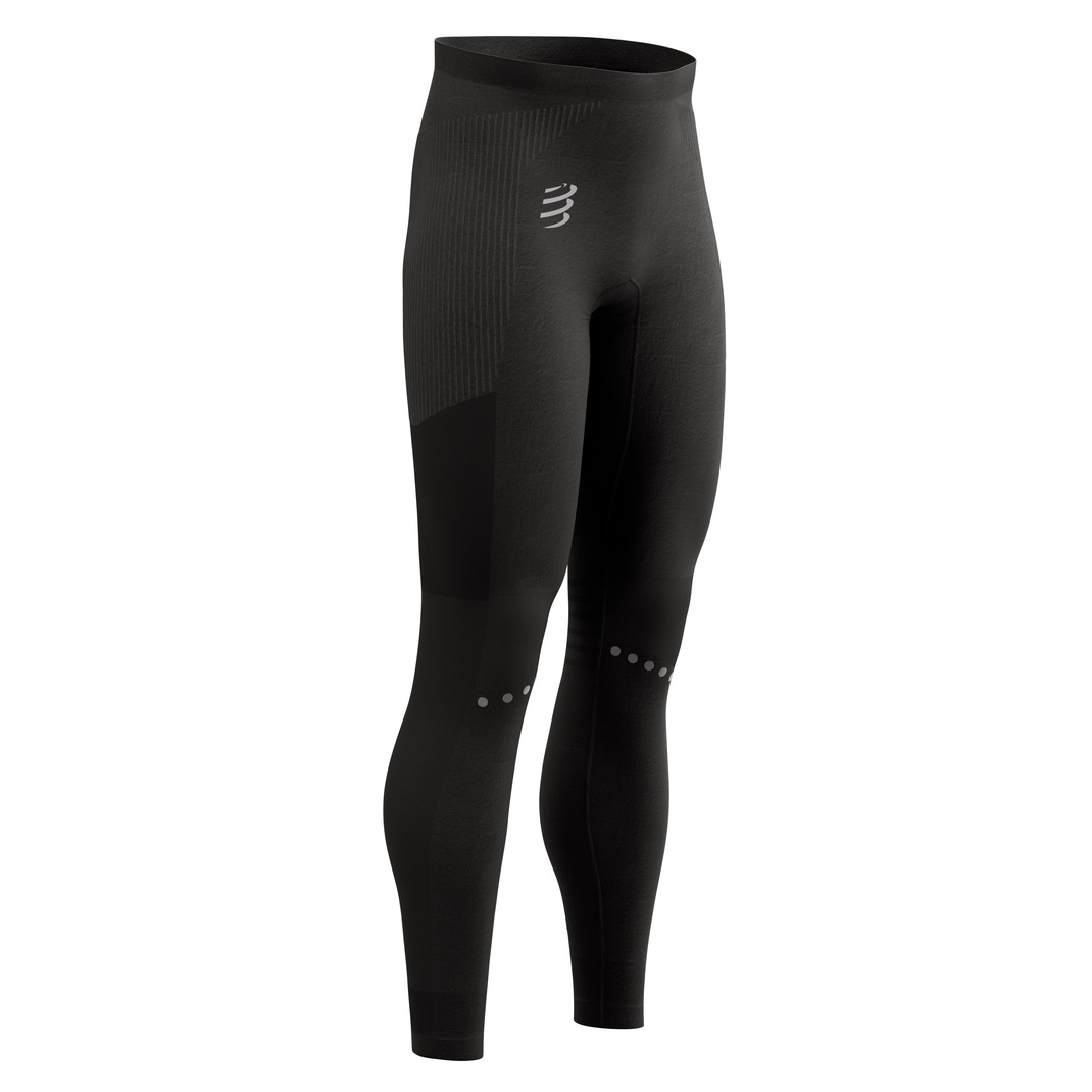Colanti alergare barbati Compressport Winter Running-Negru-S