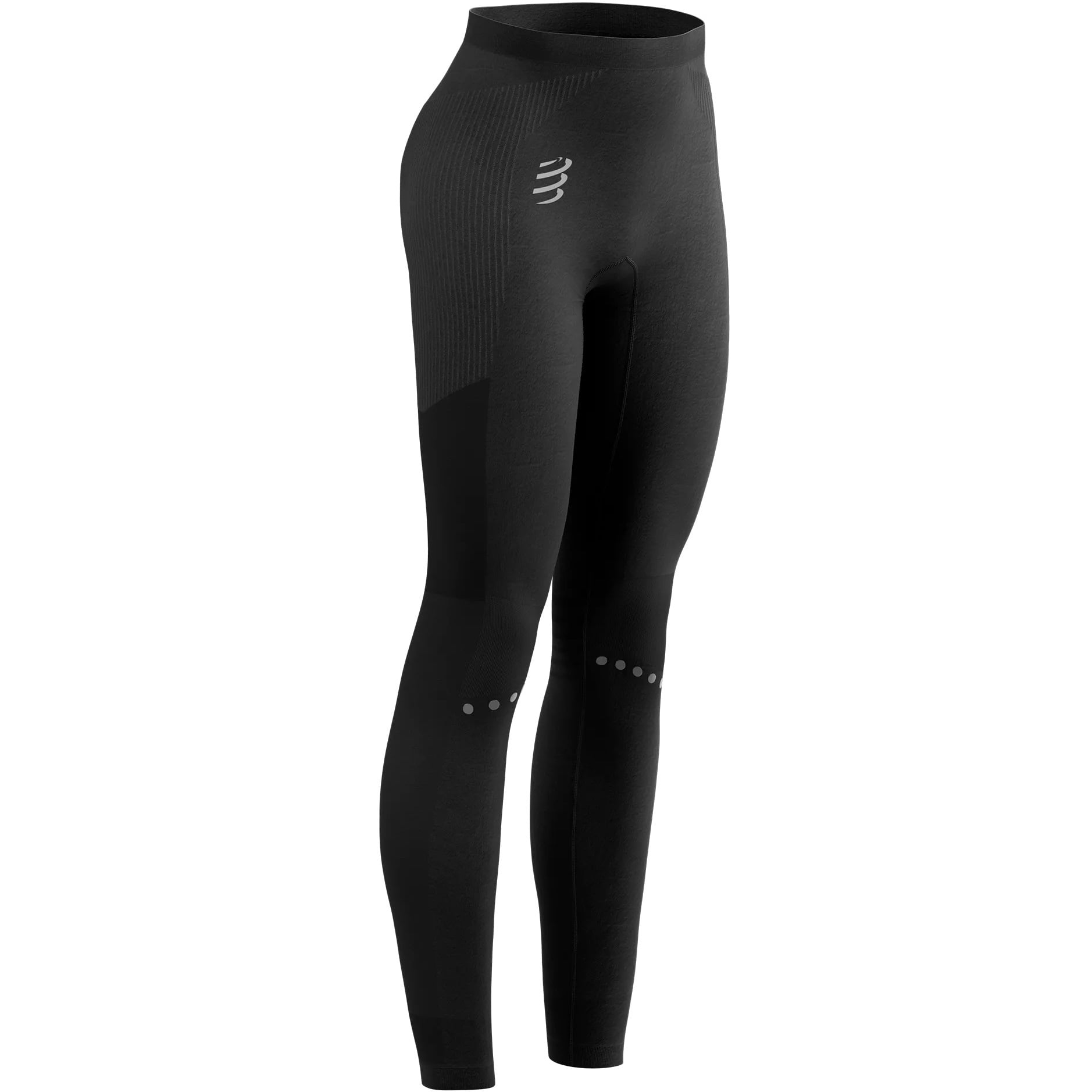 Colanti alergare dama Compressport Winter Running-Negru-S