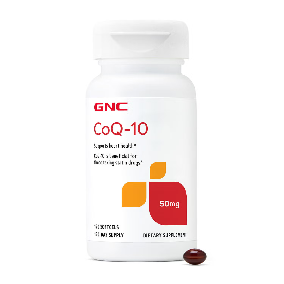Coenzima Q-10 naturala GNC Coq-10 50 Mg, 120 Capsule Gelatinoase