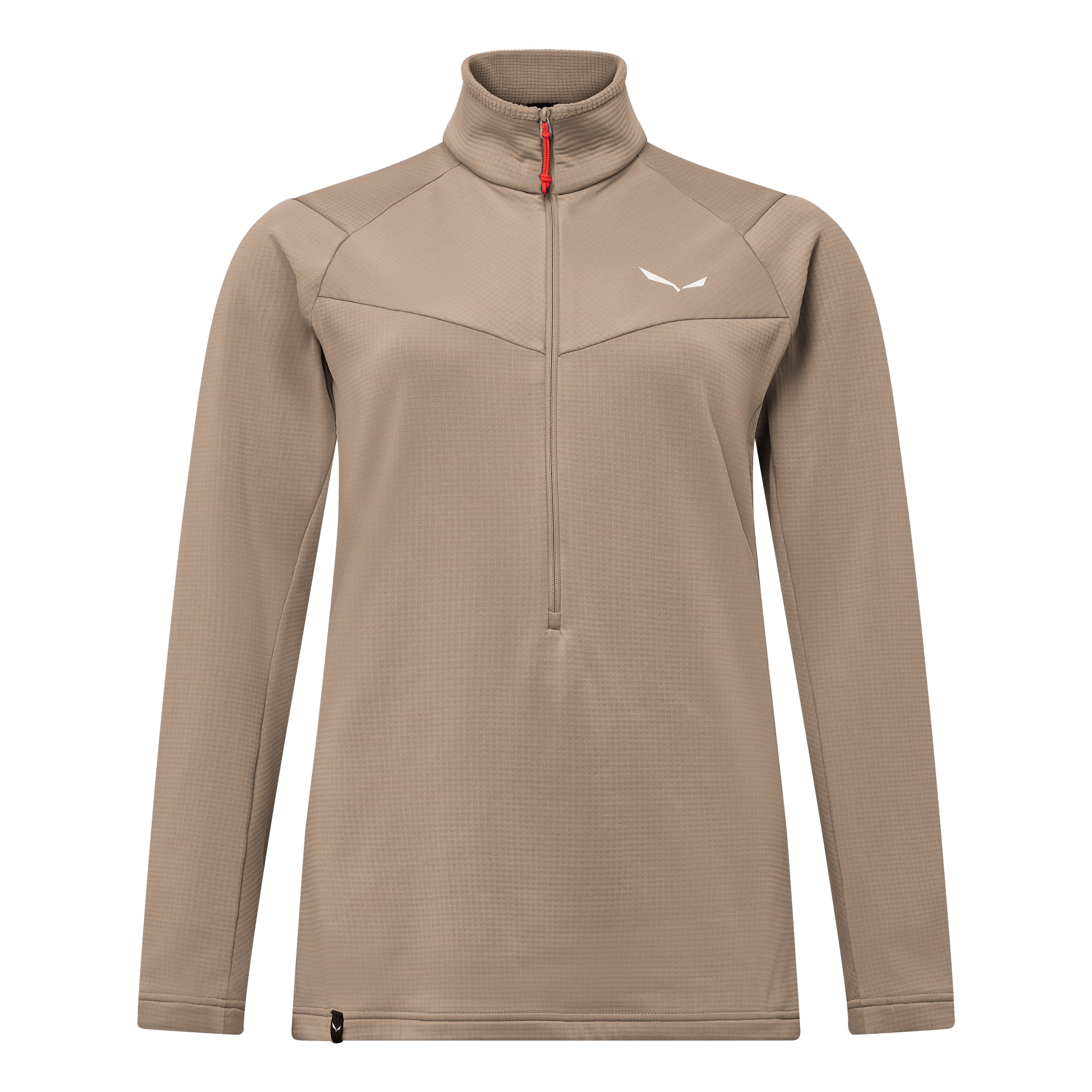 Fleece trekking dama Salewa Puez Cammino Polarlite Half Zip-Maro Deschis-40/34