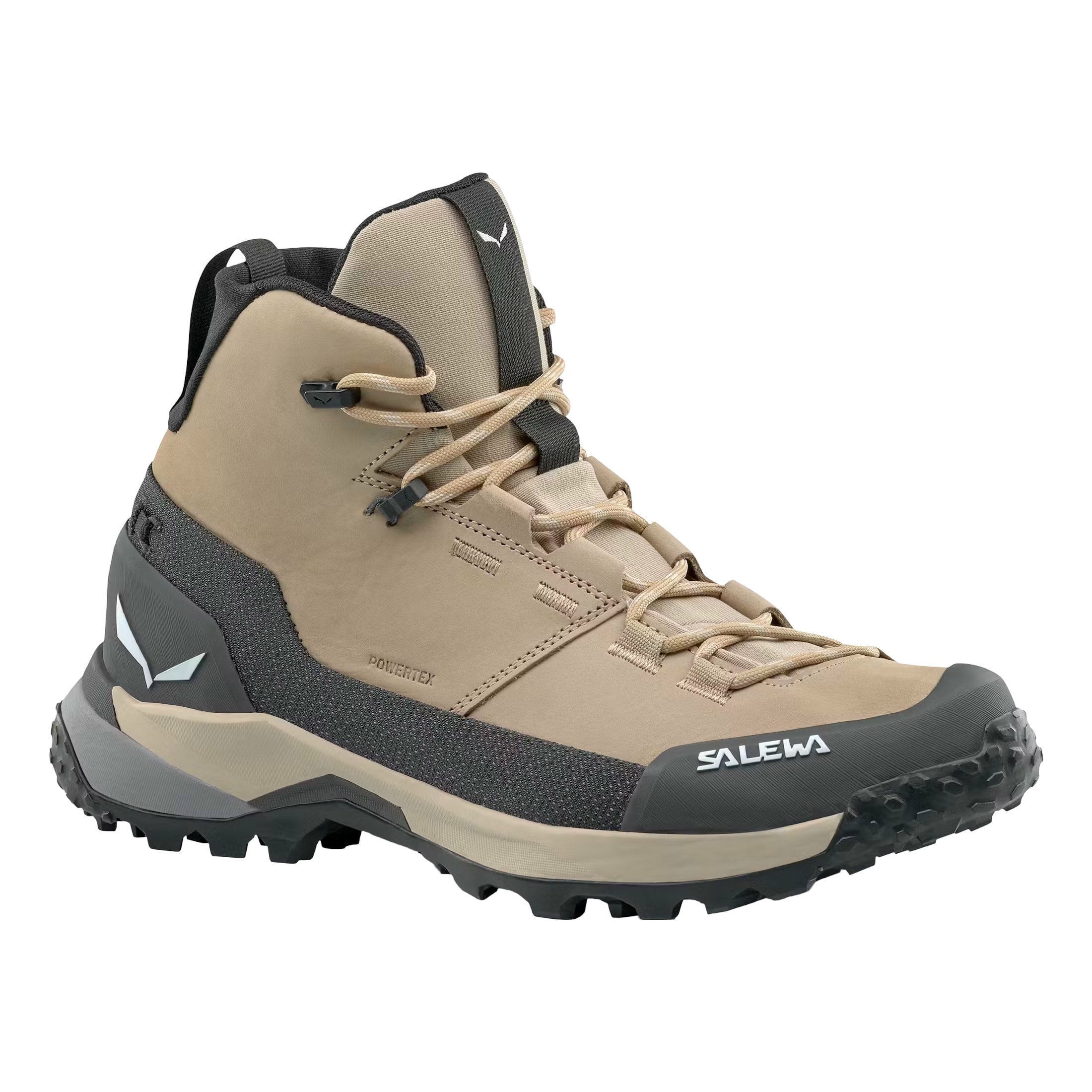 Bocanci trekking dama Salewa Puez Leather Mid Powertex-Maro/Negru-37