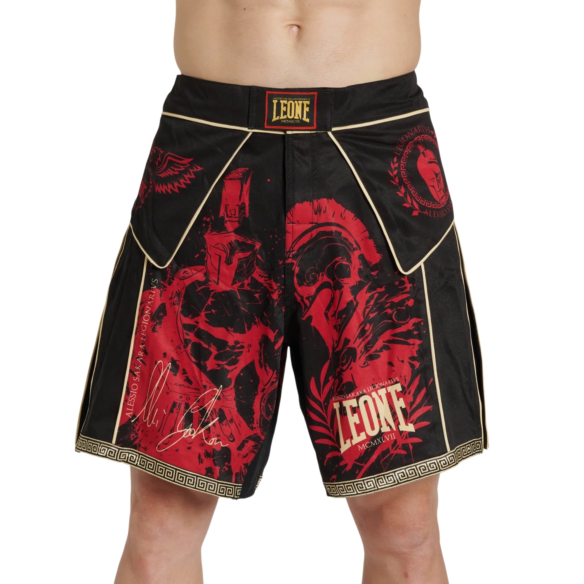 Sort de competitie MMA Leone Legionarivs III-Negru/Rosu-M