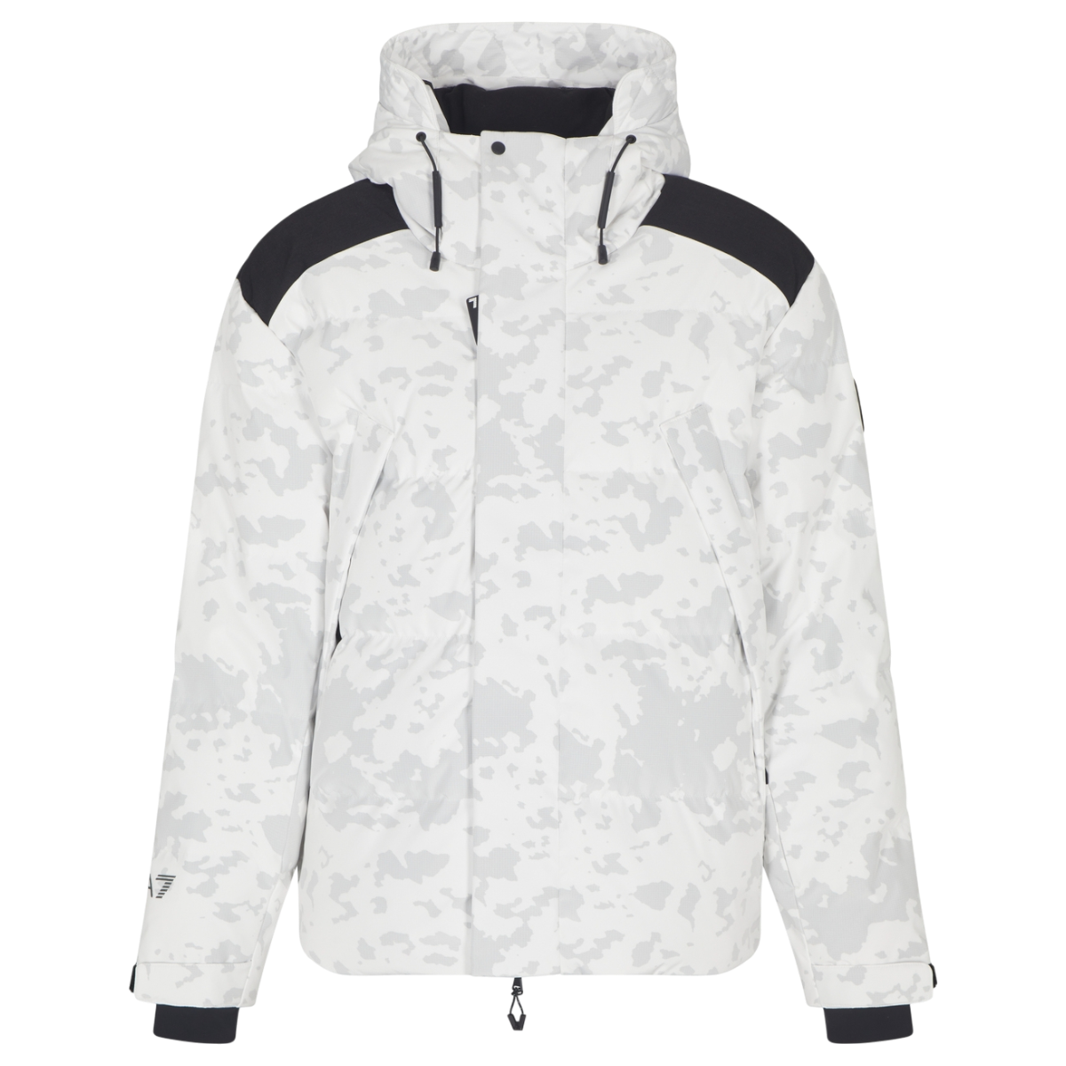 Jacheta schi barbati EA7 Emporio Armani Cortina Down-Alb/Gri-L