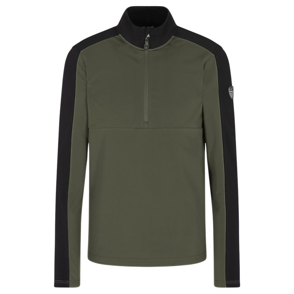 Bluza schi barbati EA7 Emporio Armani Kitzbuhel Powerstretch HZ-Kaki/Negru-S