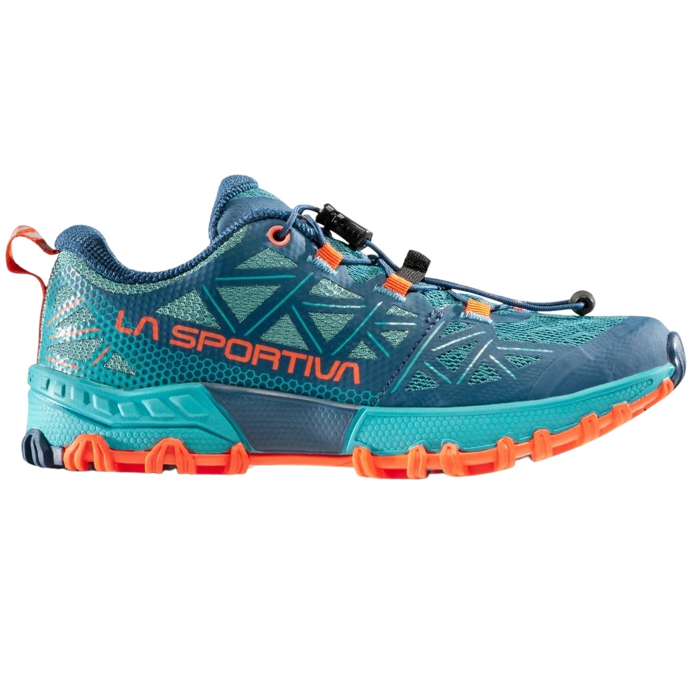 Pantofi alergare trail copii La Sportiva Bushido II-Albastru/Portocaliu-32