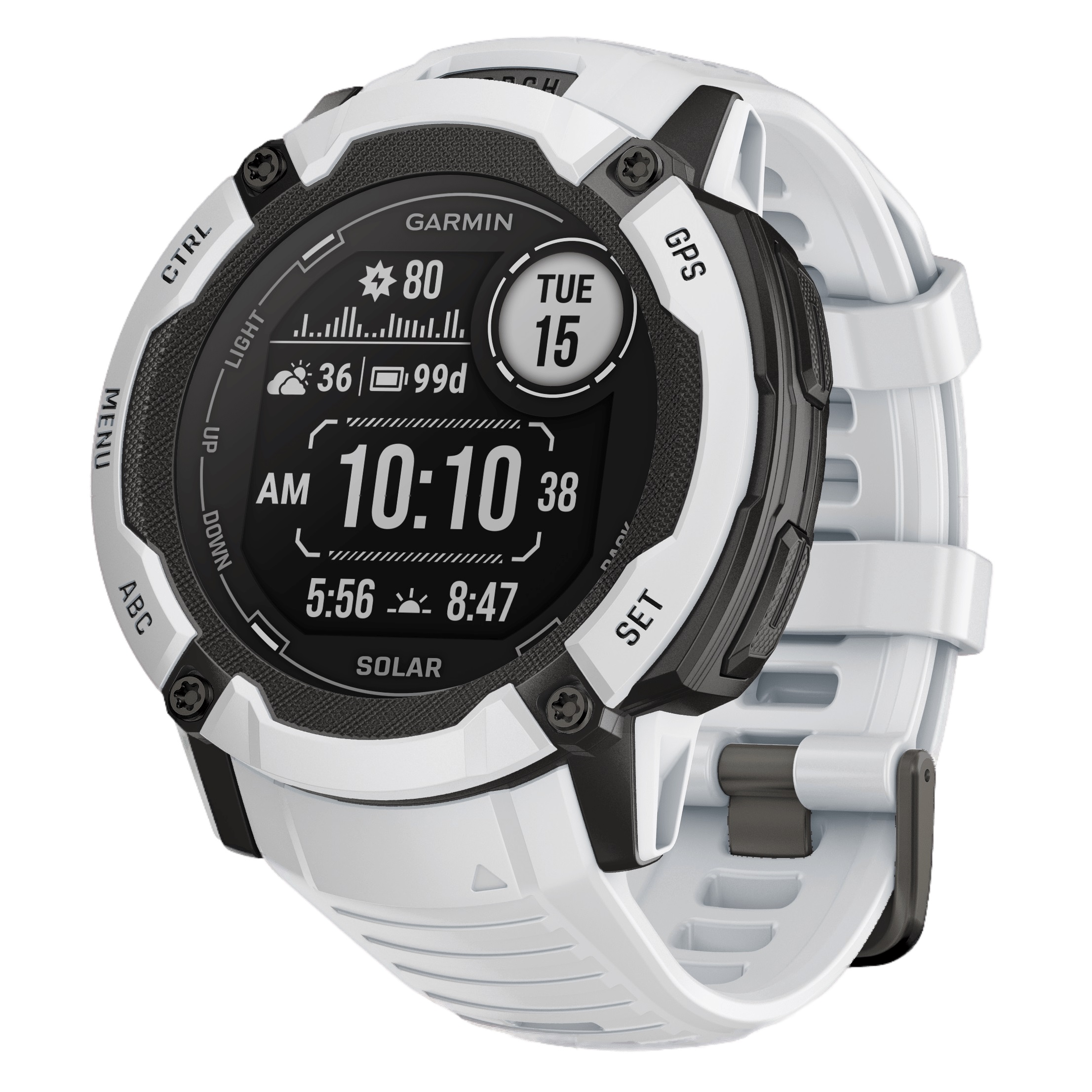 Ceas Garmin Instinct 2X Solar Alb