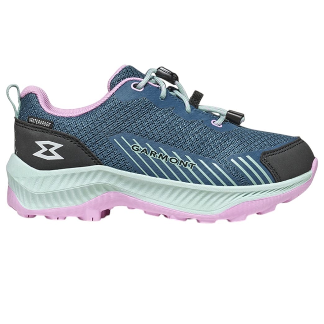 Pantofi trekking copii Garmont 9.81 Pulse WP-Albastru/Verde-33