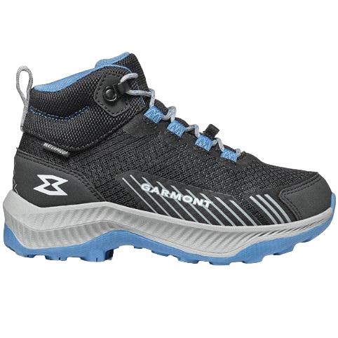 Ghete trekking copii Garmont 9.81 Pulse Mid Waterproof-Negru/Albastru-29