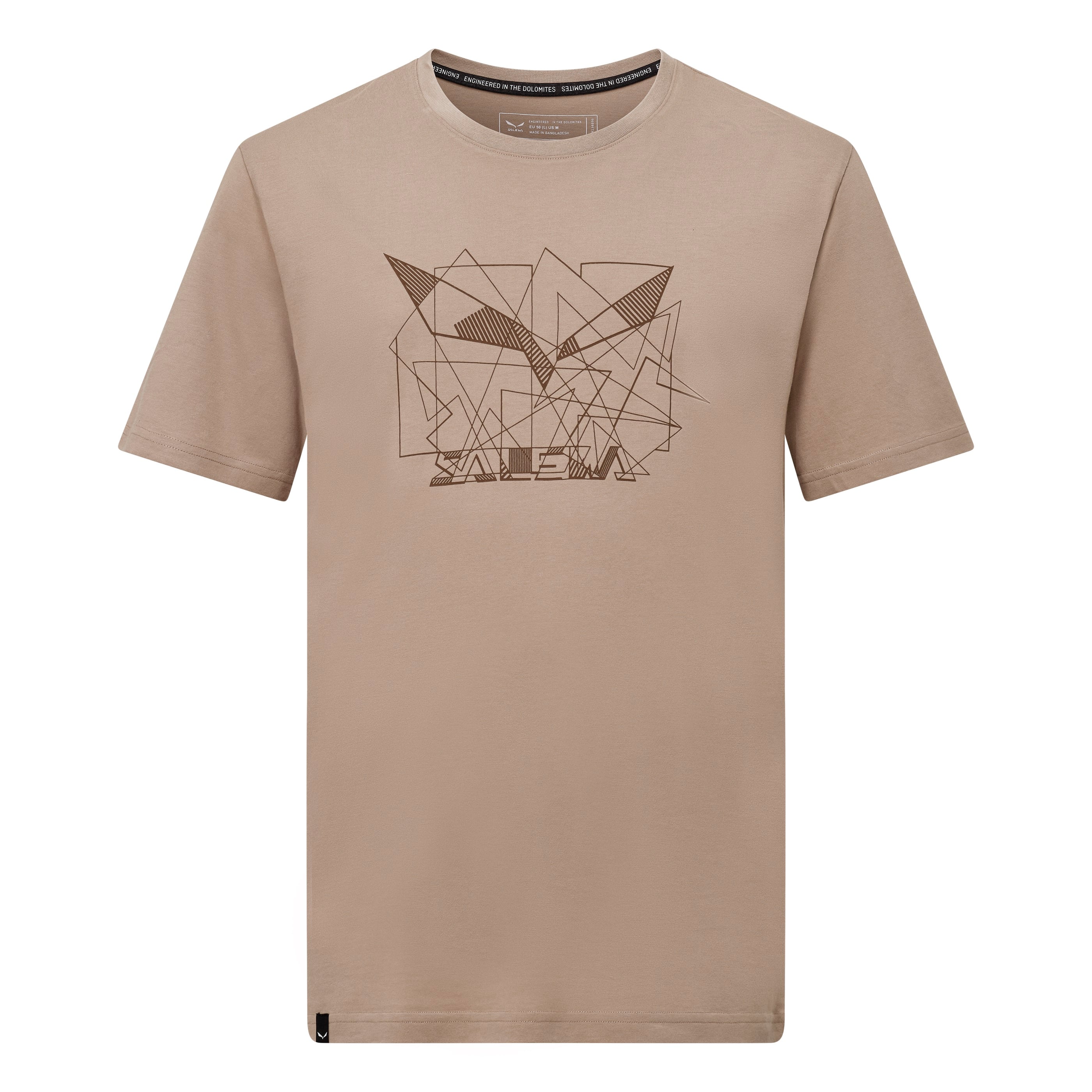 Tricou tehnic barbati Salewa Eagle Geometric-Maro Deschis-46/S