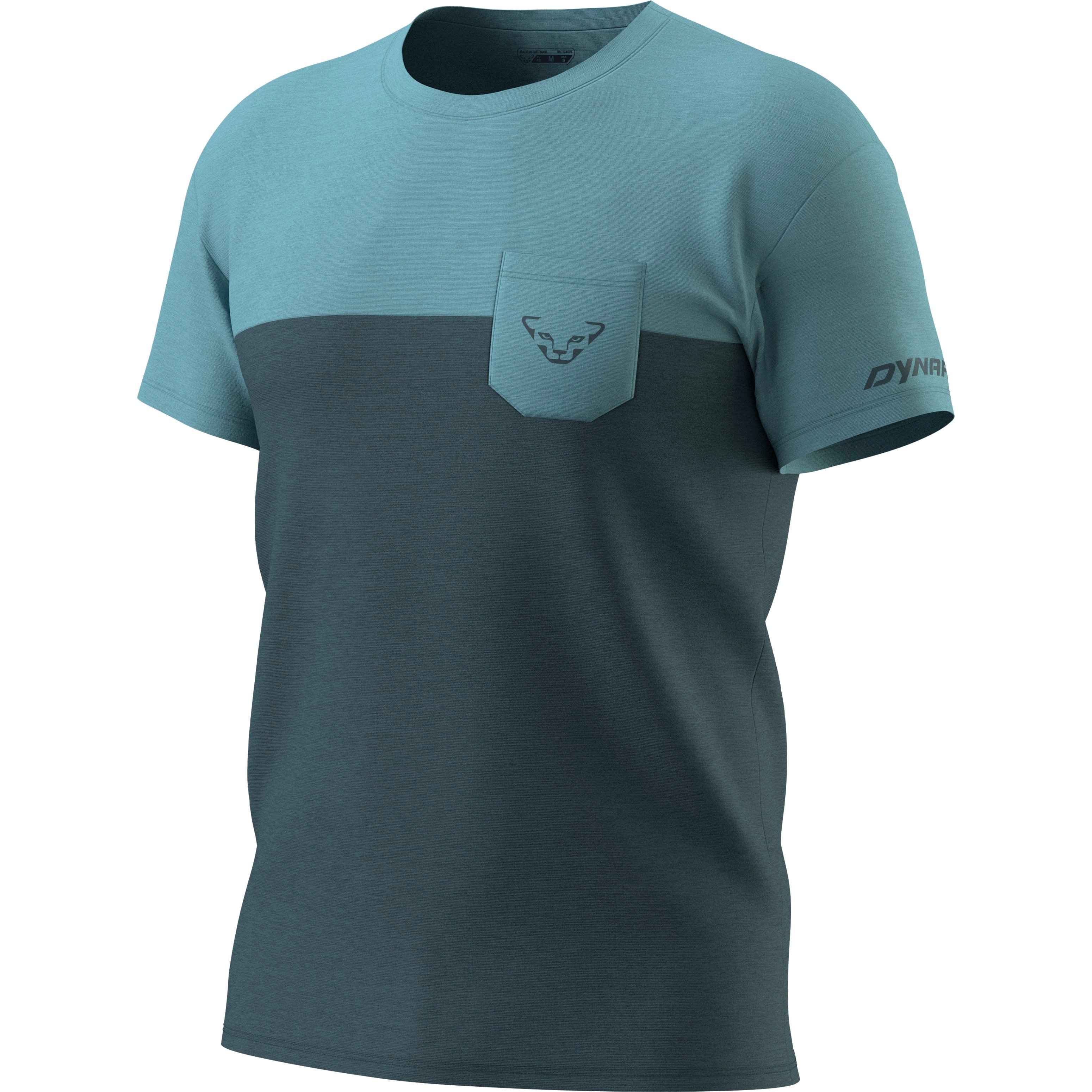 Tricou tehnic barbati Dynafit Transalper Pocket-Bleu/Gri-S