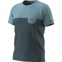 Tricou tehnic barbati Dynafit Transalper Pocket-Bleu/Gri-S