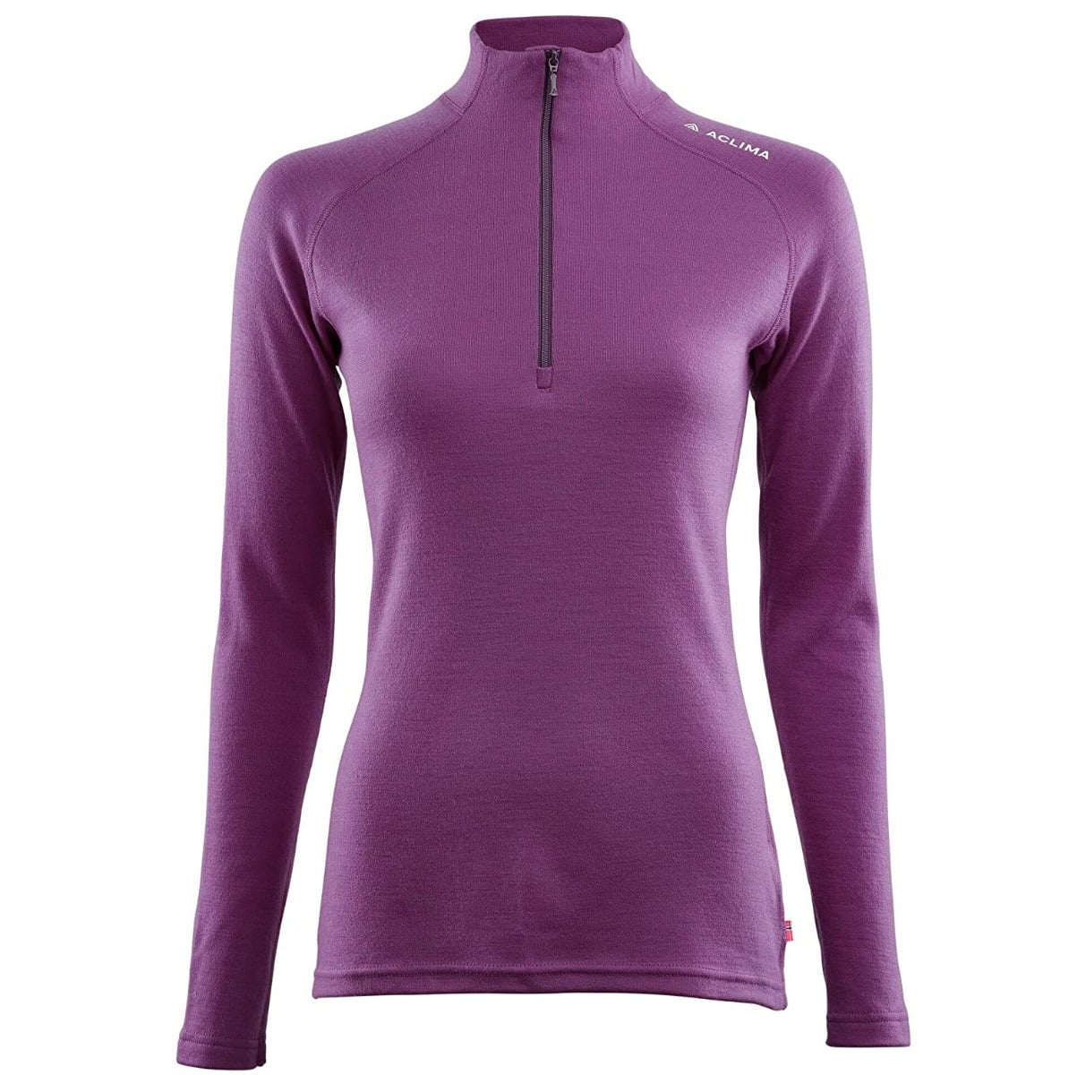 Bluza de corp merino dama Aclima WarmWool Mockneck-Mov-L