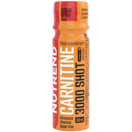 Bautura energizanta Carnitine Nutrend 3000 Aroma de Capsuni, 60 ml