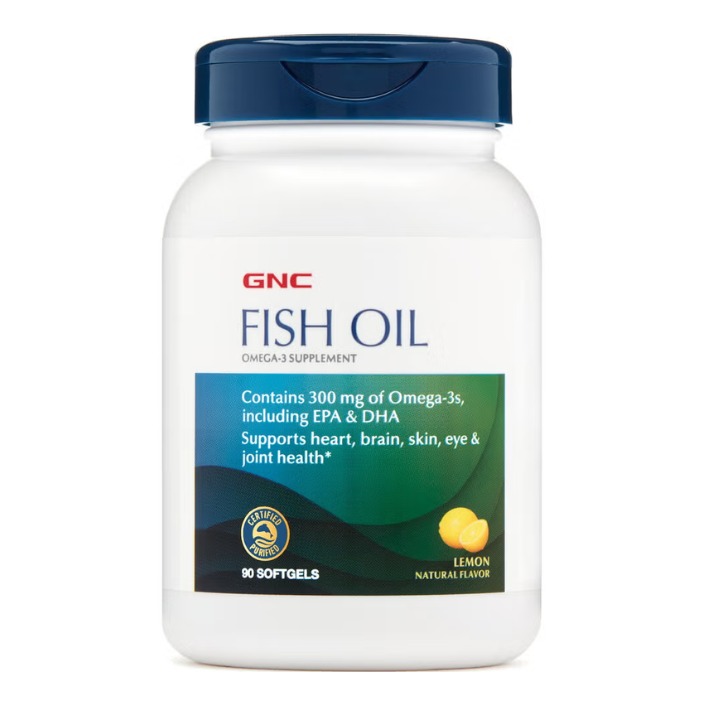 Ulei de peste GNC Fish Oil, 90 cps