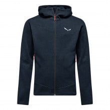 Fleece trekking barbati Salewa Puez Rocca Hooded-Bleumarin-46/S