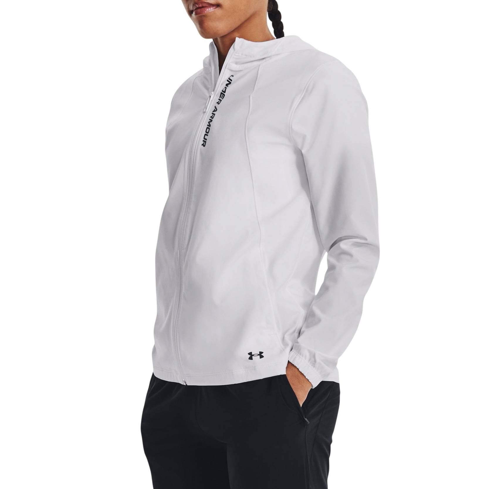 Jacheta alergare dama Under Armour OutRun The Storm FW 2025-Alb-XS