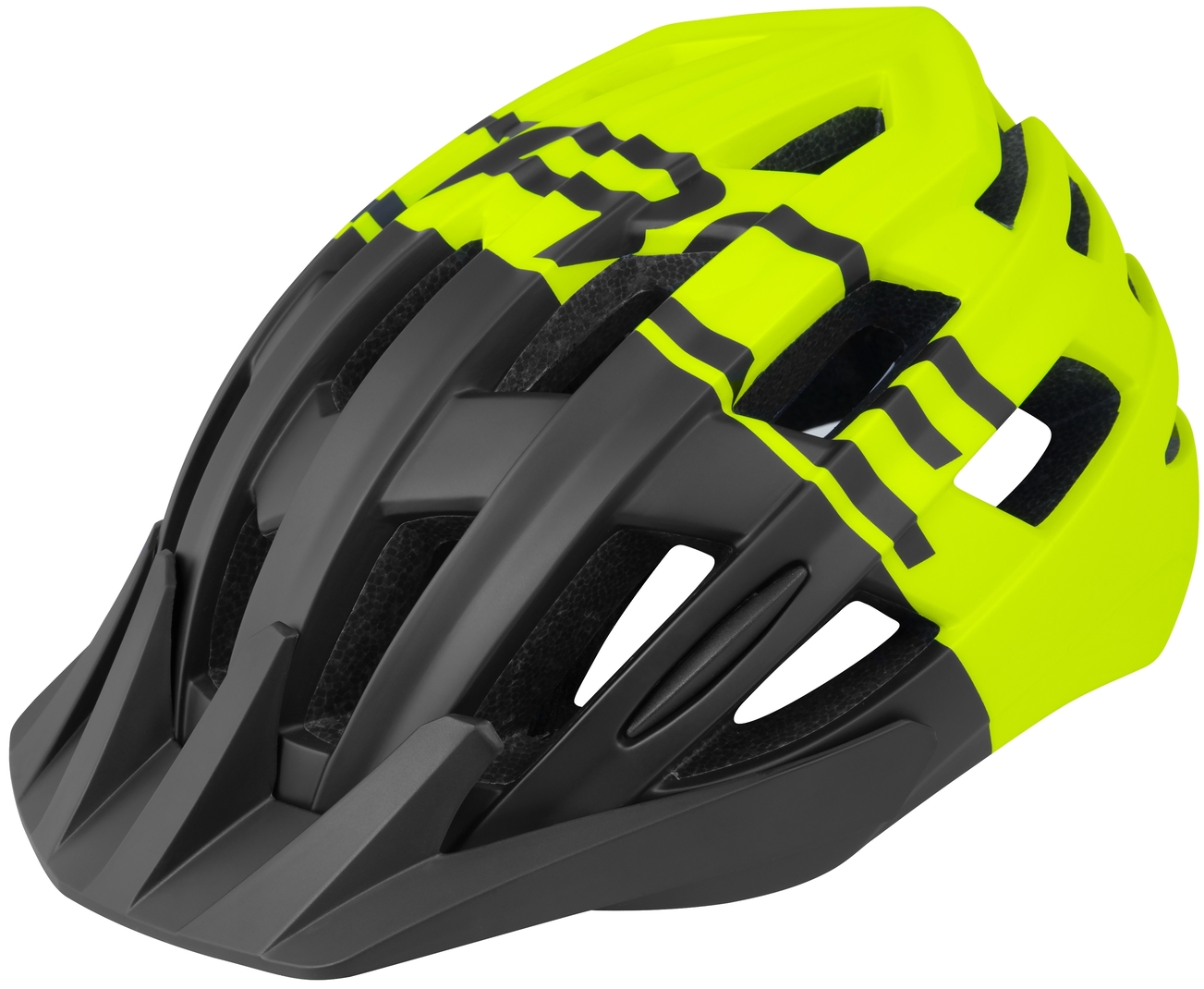 Casca Force Corella MTB-Negru/Lime-L/XL