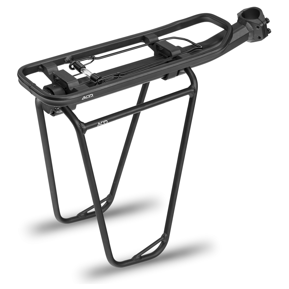 Portbagaj Acid Seatpost Carrier Beam Spring Clamp + Side Rail Rilink Negru