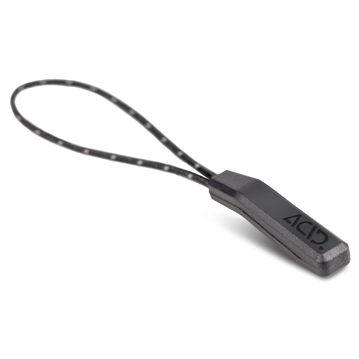 Snur Fermoar Acid Zipper Puller Black Large