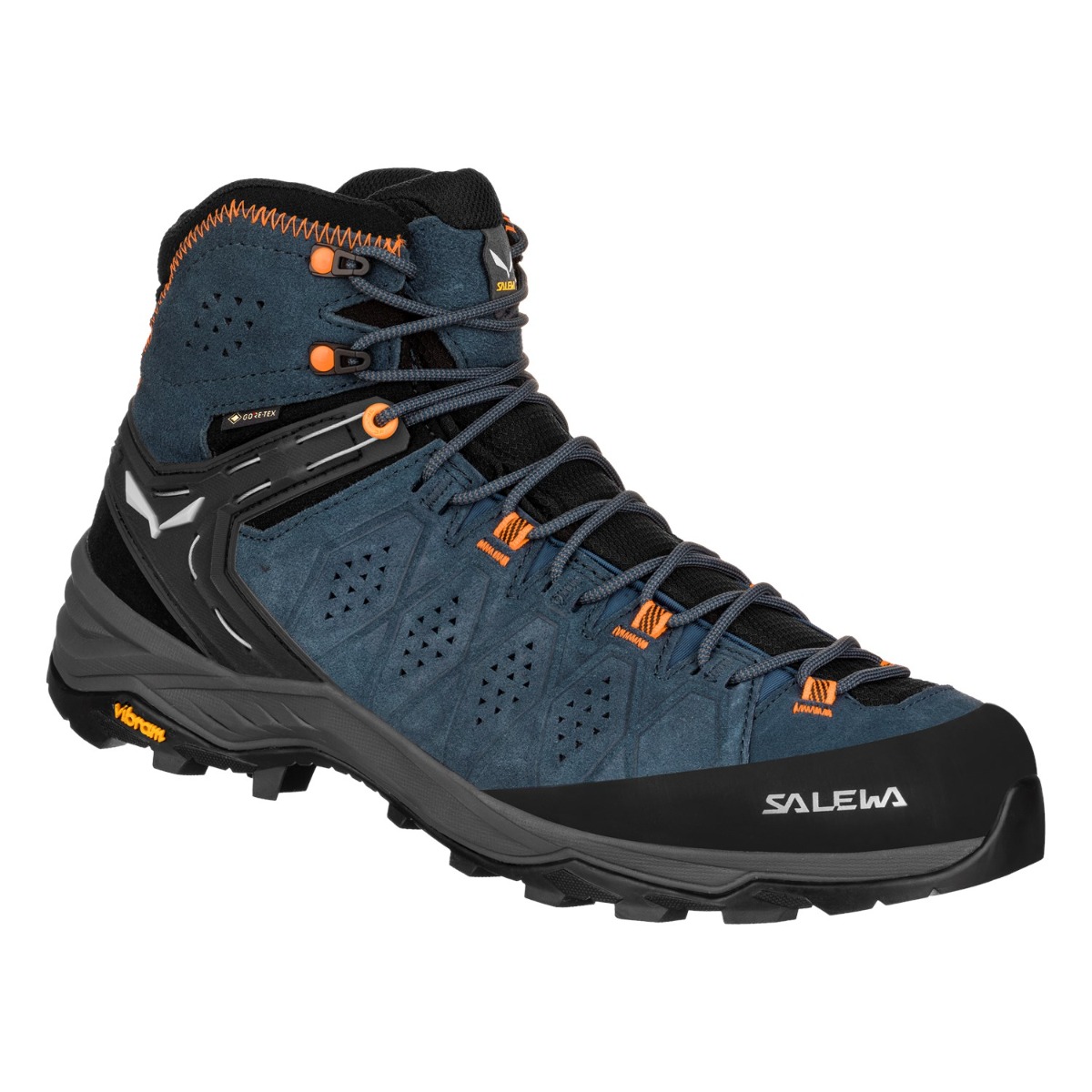 Bocanci trekking barbati Salewa Alp Trainer 2 Mid GTX-Bleumarin/Portocaliu-40