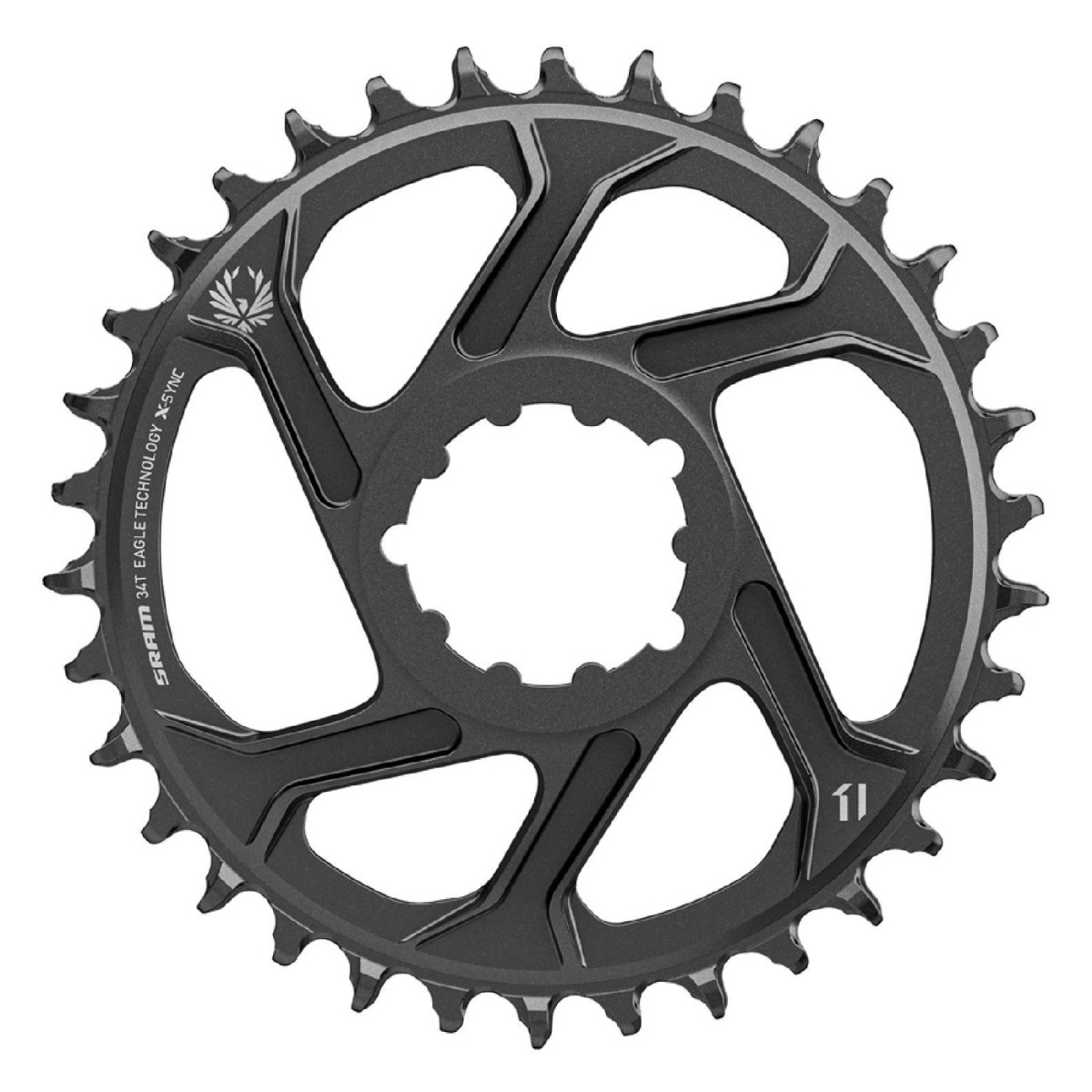 Foaie angrenaj Sram Chainring X-Sync 2 34T / 6mm Offset Aluminiu