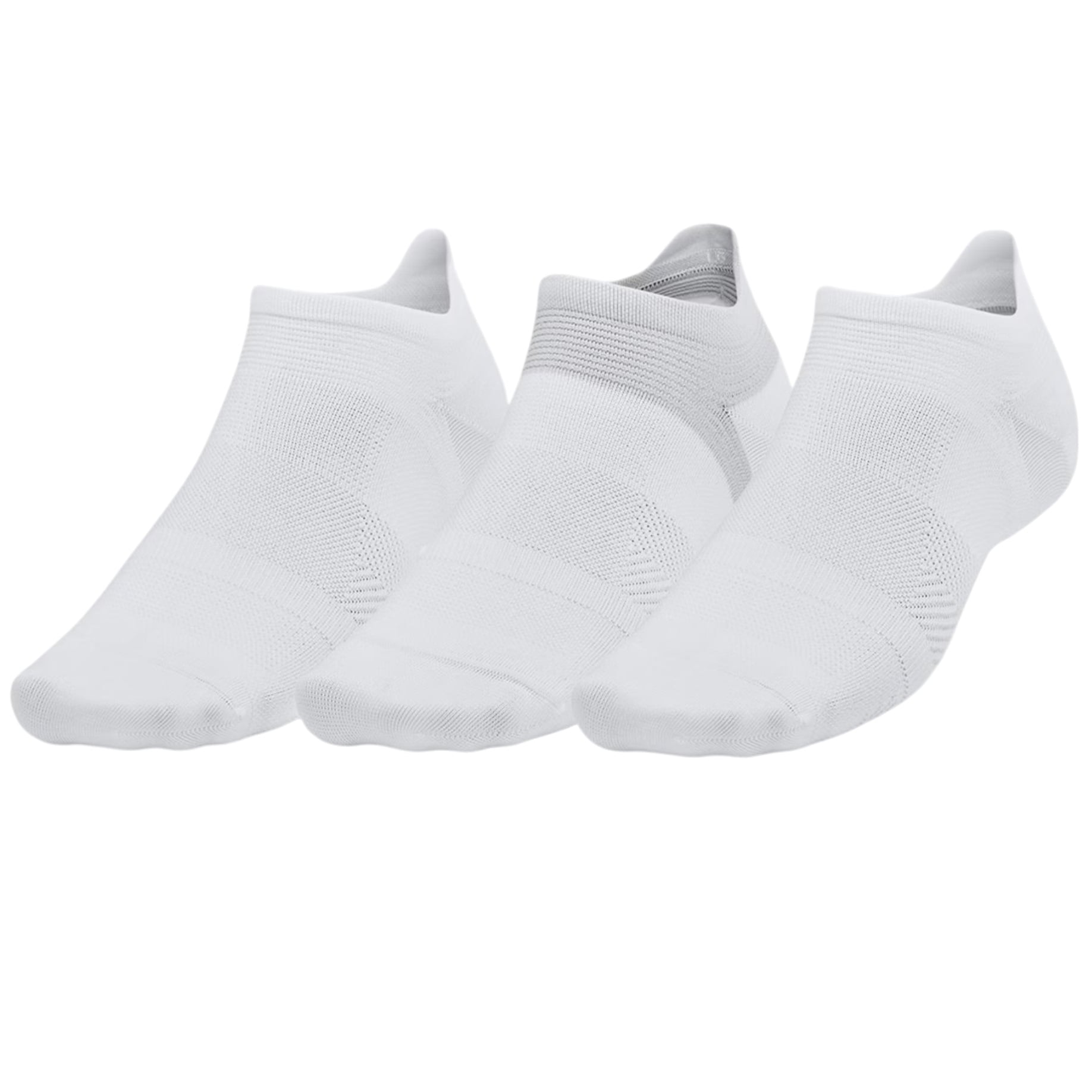 Set 3 perechi sosete alergare Under Armour ArmourDry Run Lite FW 2026-Alb-M