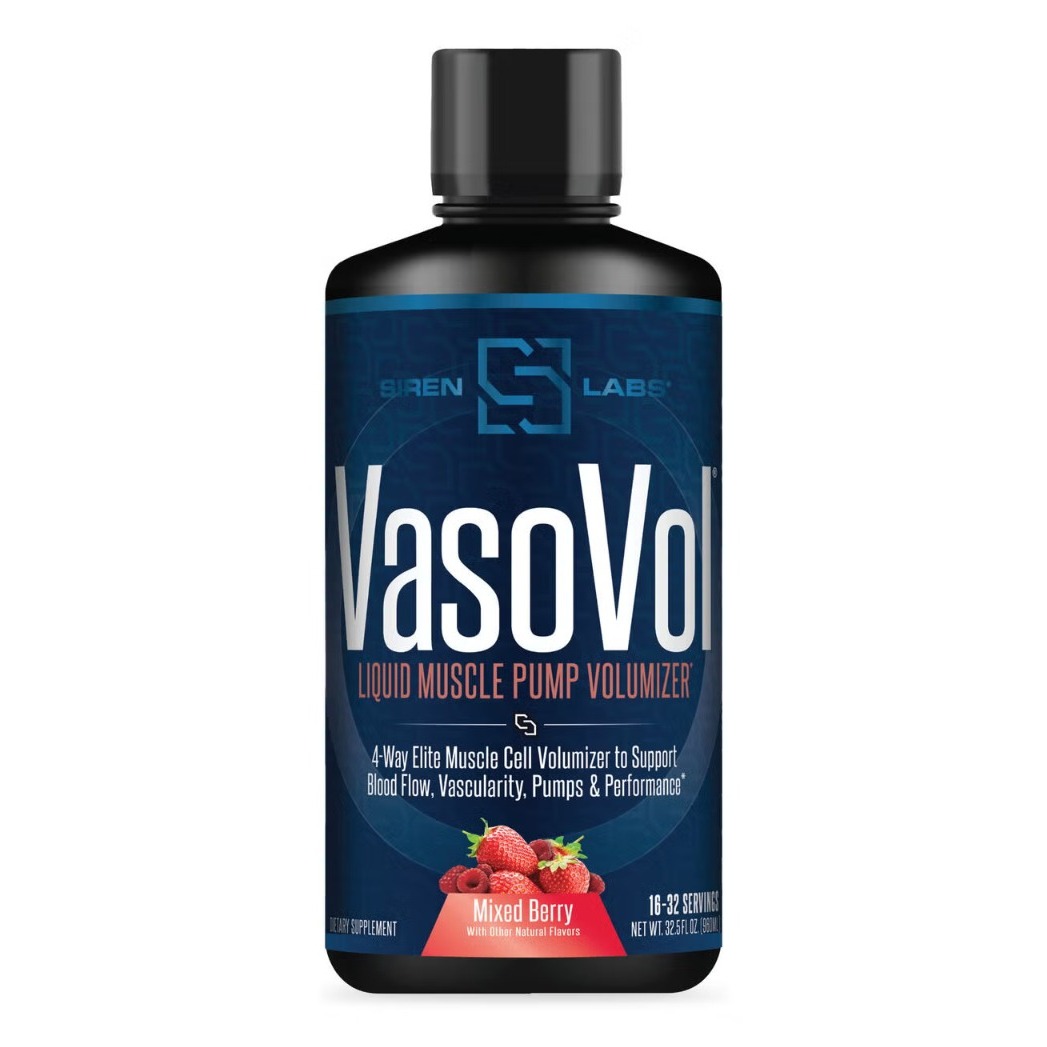 Formula avansata pentru pompare musculara si performanta cu aroma de fructe de padure Sirenlabs Vaso Vol, 960 ml