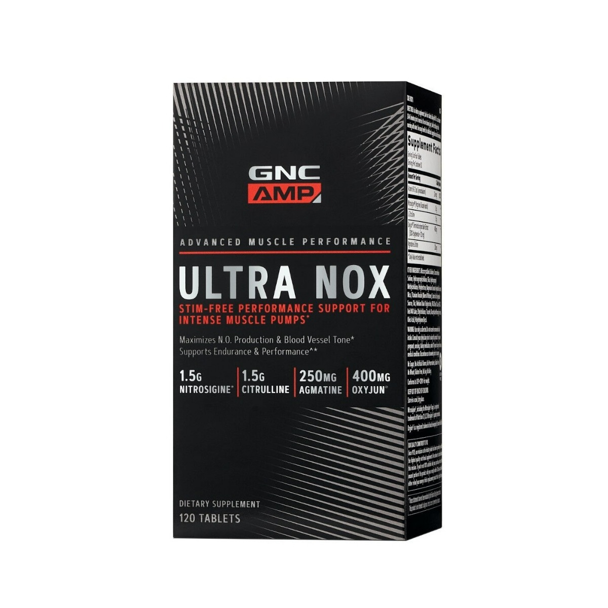 Supliment alimentar GNC AMP Ultra NOX, 120 tb