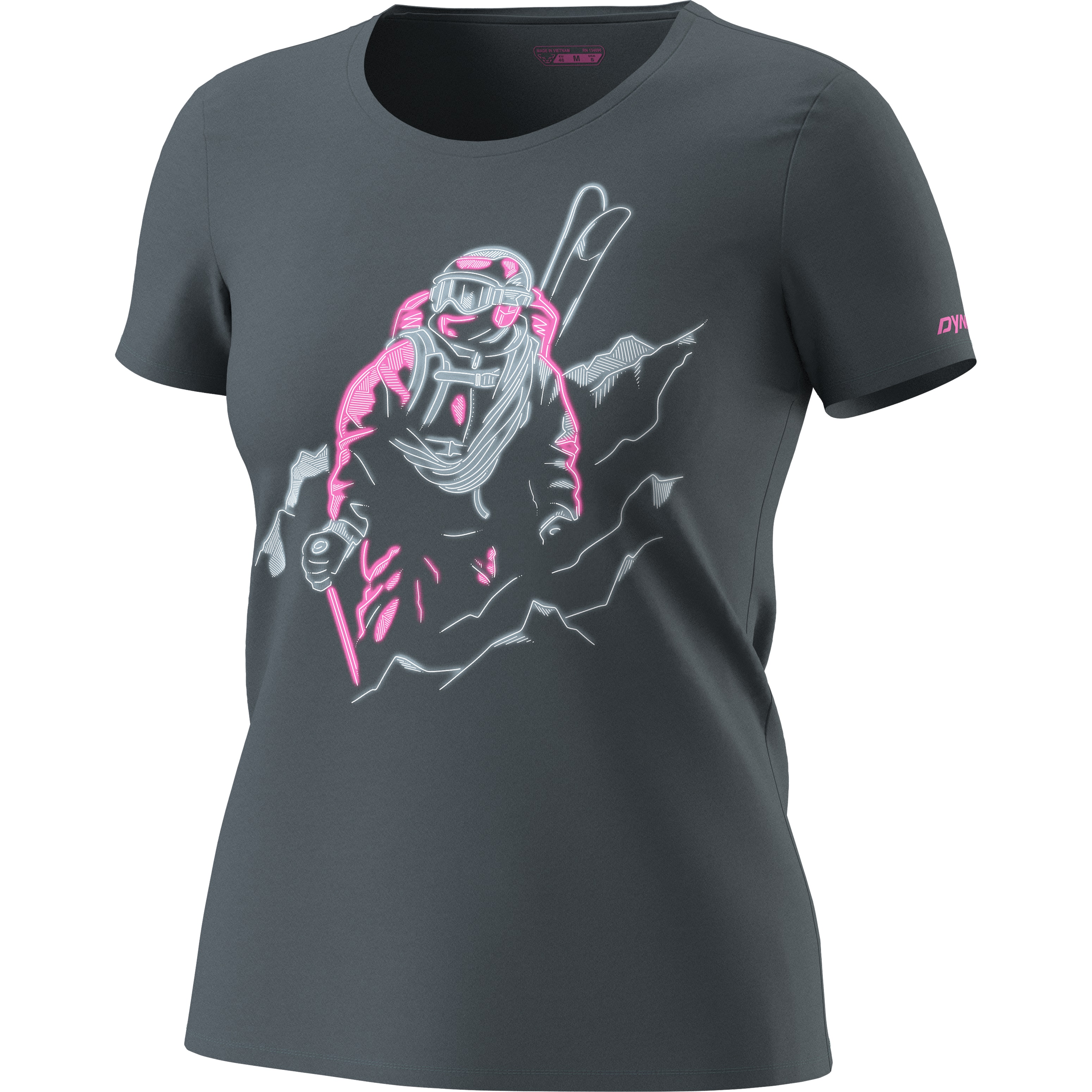 Tricou bumbac dama Dynafit Blacklight-Gri-S