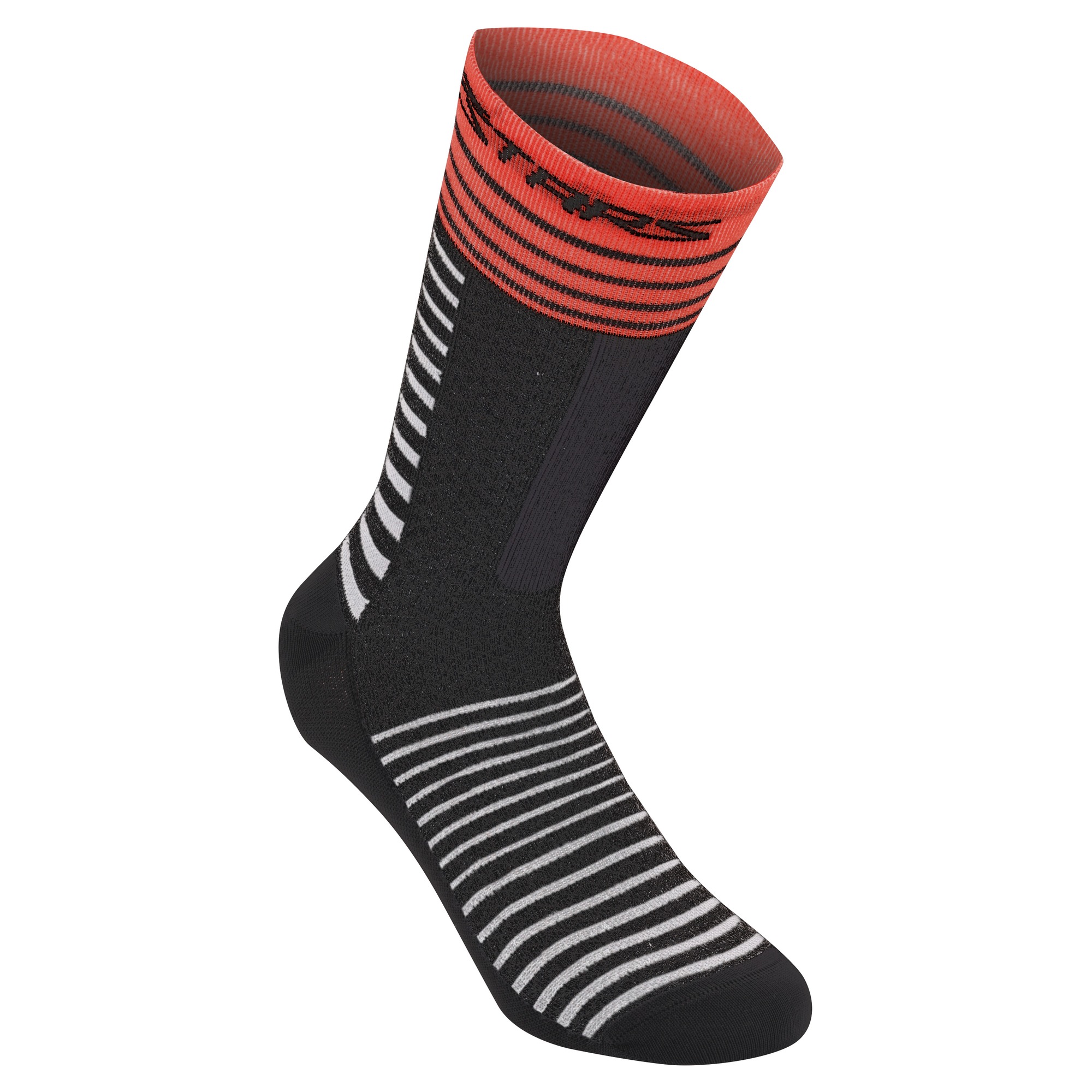 Sosete Alpinestars Drop Socks 19 Black Bright Red-S