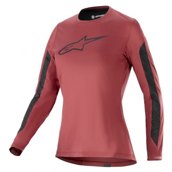 Tricou Alpinestars Stella A-Dura Dri Switch Ss Jersey Burgundy-XS