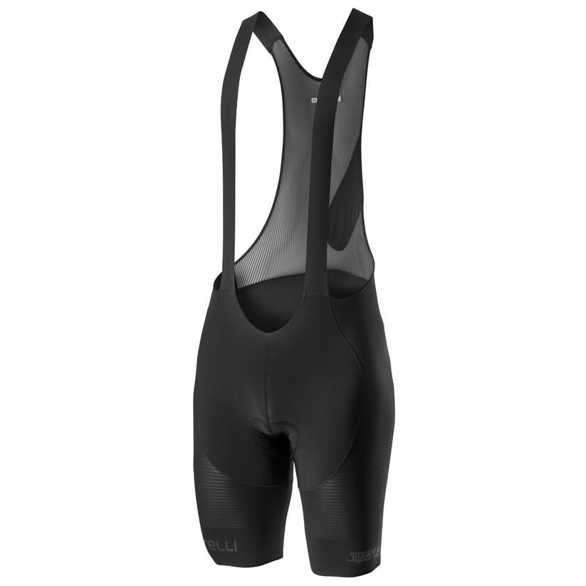 Pantaloni Scurti Cu Bretele Castelli Superleggera, Negru