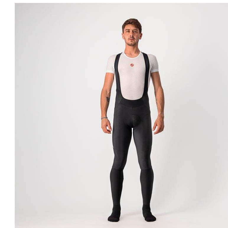 Pantaloni Lungi Cu Bretele Castelli Velocissimo 5 Negru/Gri-S
