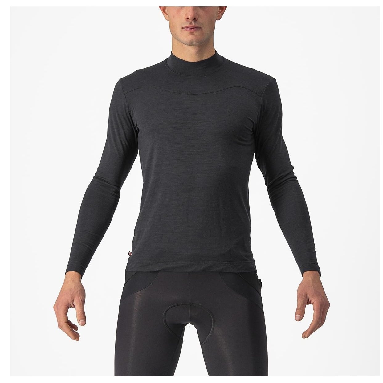 Bluza De Corp Cu Maneca Lunga Castelli Bandito Wool Ls Negru-XL
