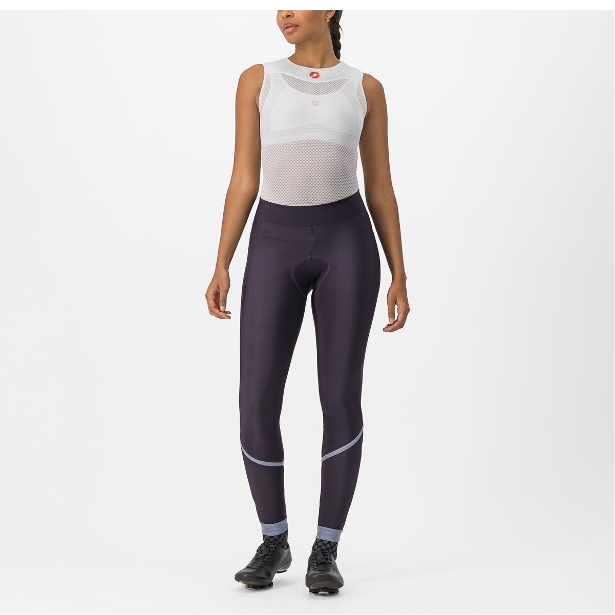 Pantaloni Lungi Castelli Velocissima Thermal Dark Night Shade/ Silver Reflex-M