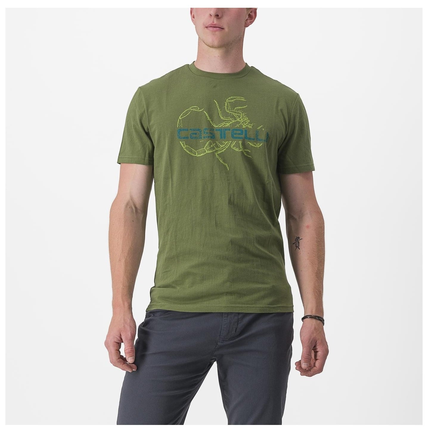 Tricou Casual Castelli Finale Tee Verde-M