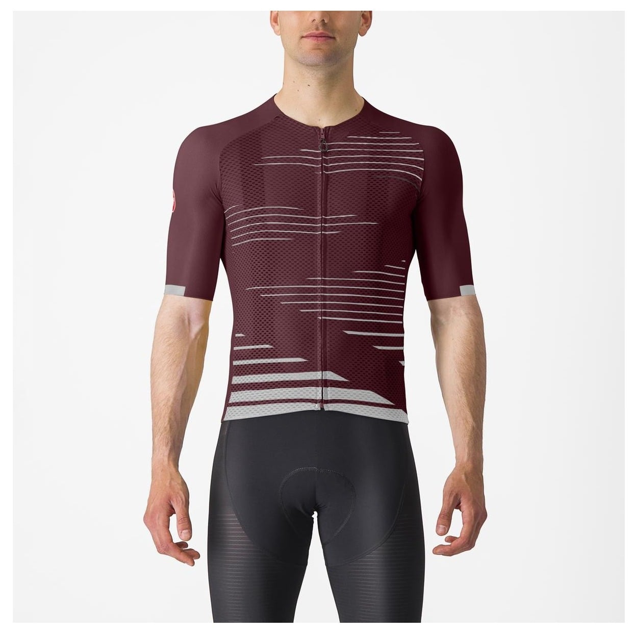 Tricou Cu Maneca Scurta Castelli Climbers 4.0 Visiniu/Gri-S