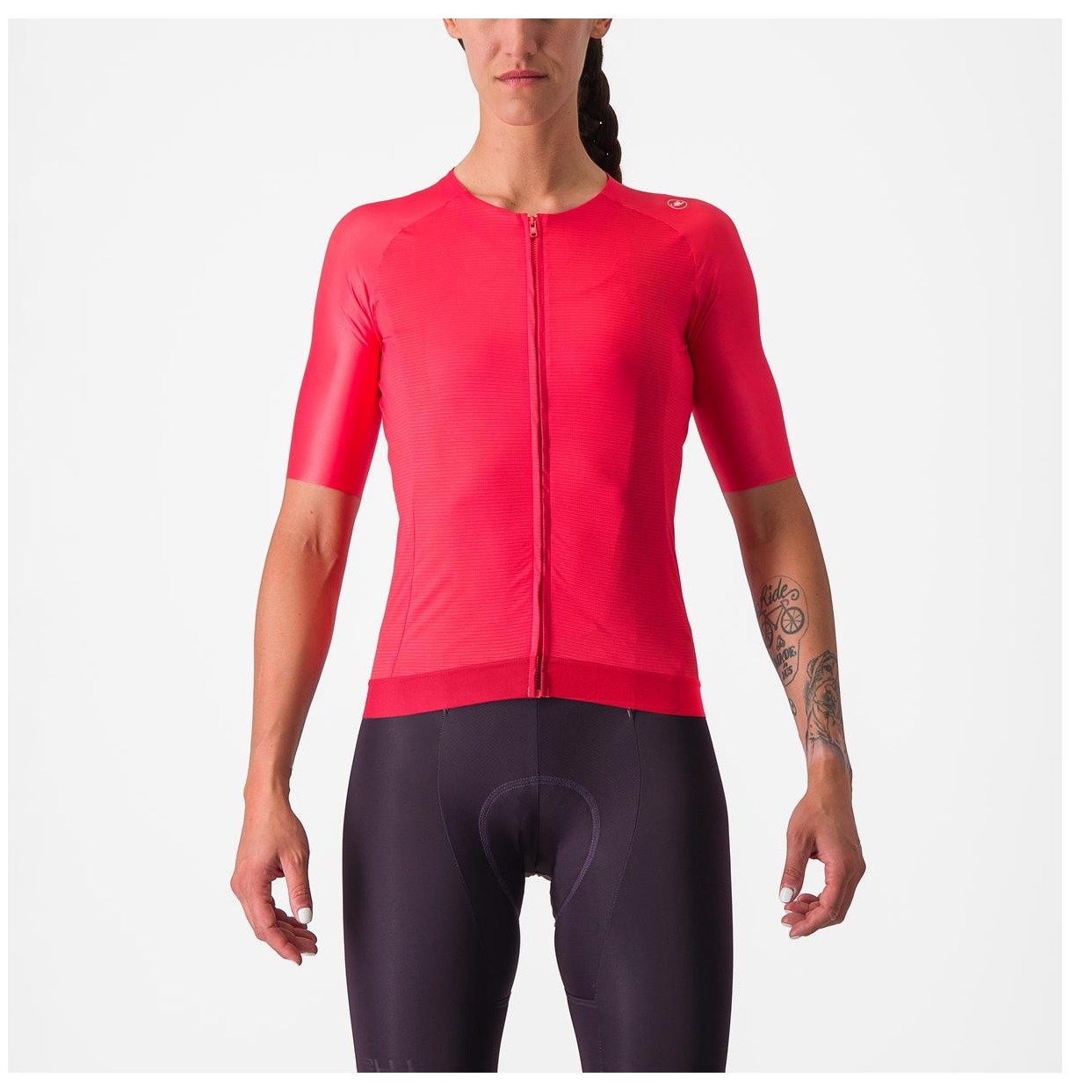 Tricou Cu Maneca Scurta Castelli Aero Pro 7.0 W De Dama Rosu-XS