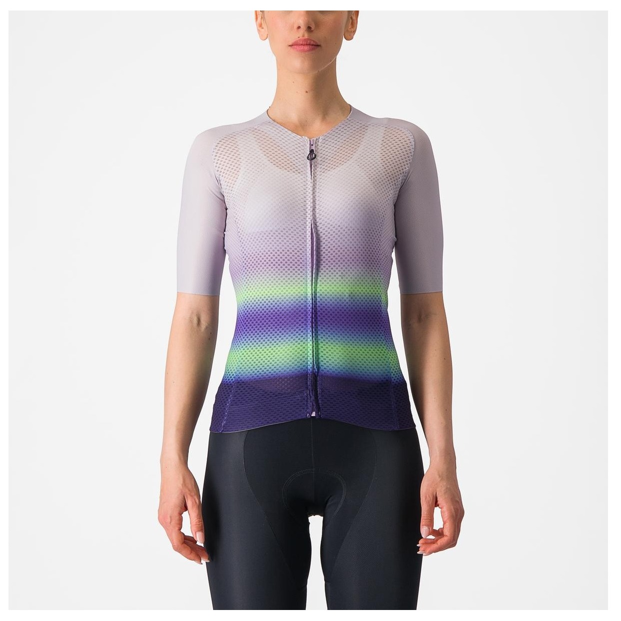 Tricou Cu Maneca Scurta Castelli Climbers 4.0 W De Dama Violet/Vernil/Mov-XS