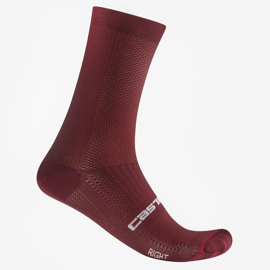 Sosete Castelli Espresso 18 Unisex Visiniu Inchis-XXL