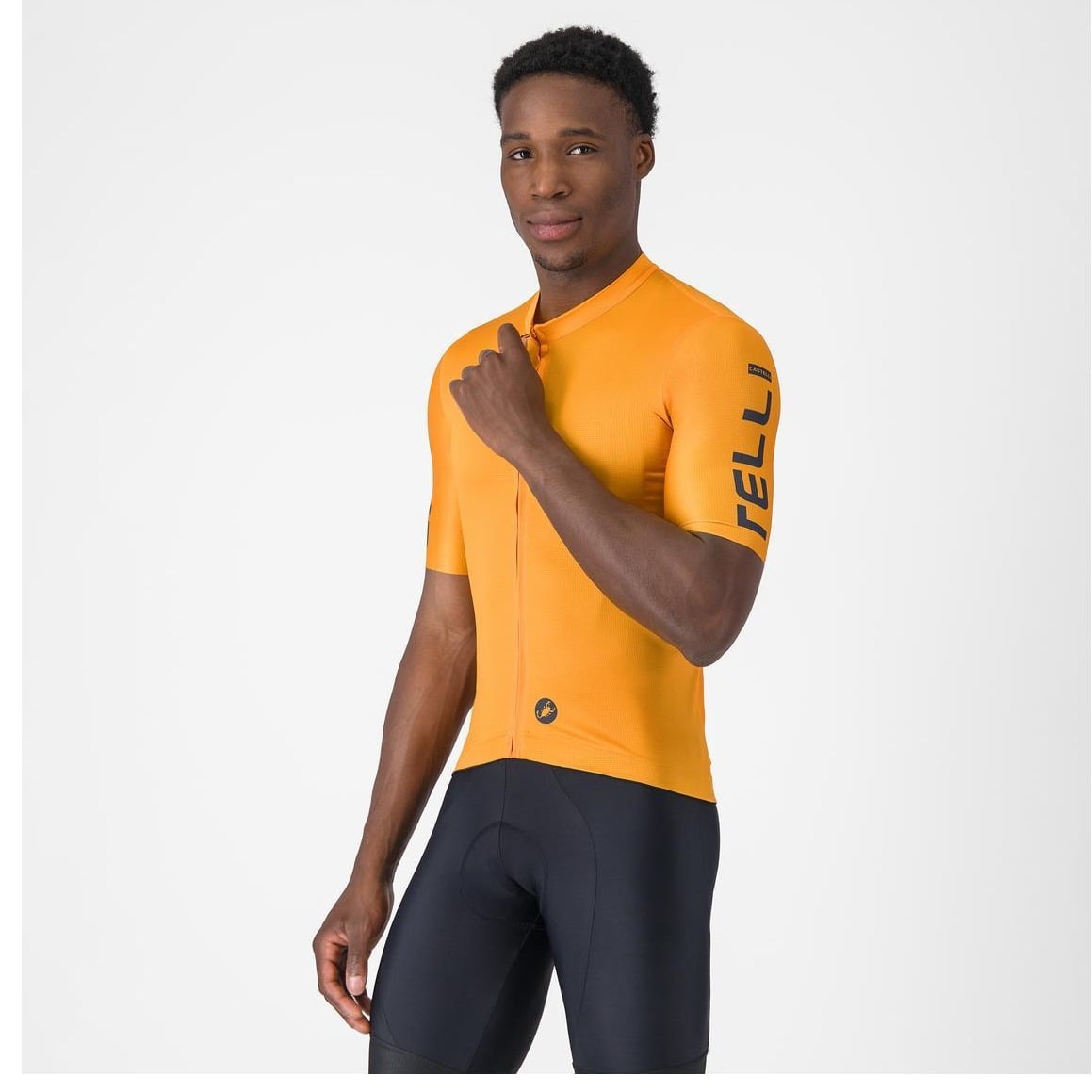 Tricou Cu Maneca Scurta Castelli Entrata Apex Pentru Barbati Portocaliu/Albastru-M