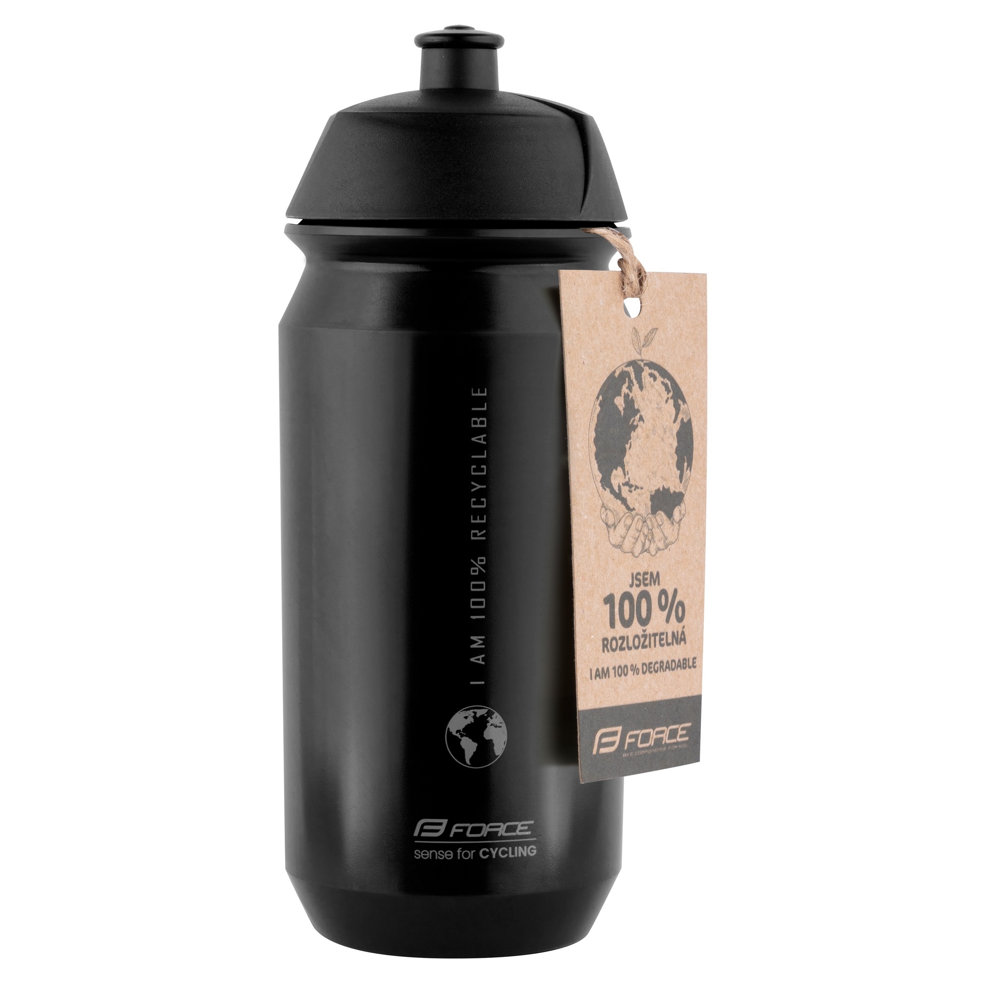 Bidon Force Bio Earth 500Ml-Negru/Gri